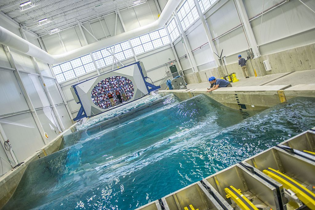Wave basin testing facility